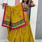 Amazing Multicolored Heavy Gamthi Work Chaniya Choli Set For Women