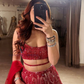 Wonderful Red Color Lehenga Choli In USA
