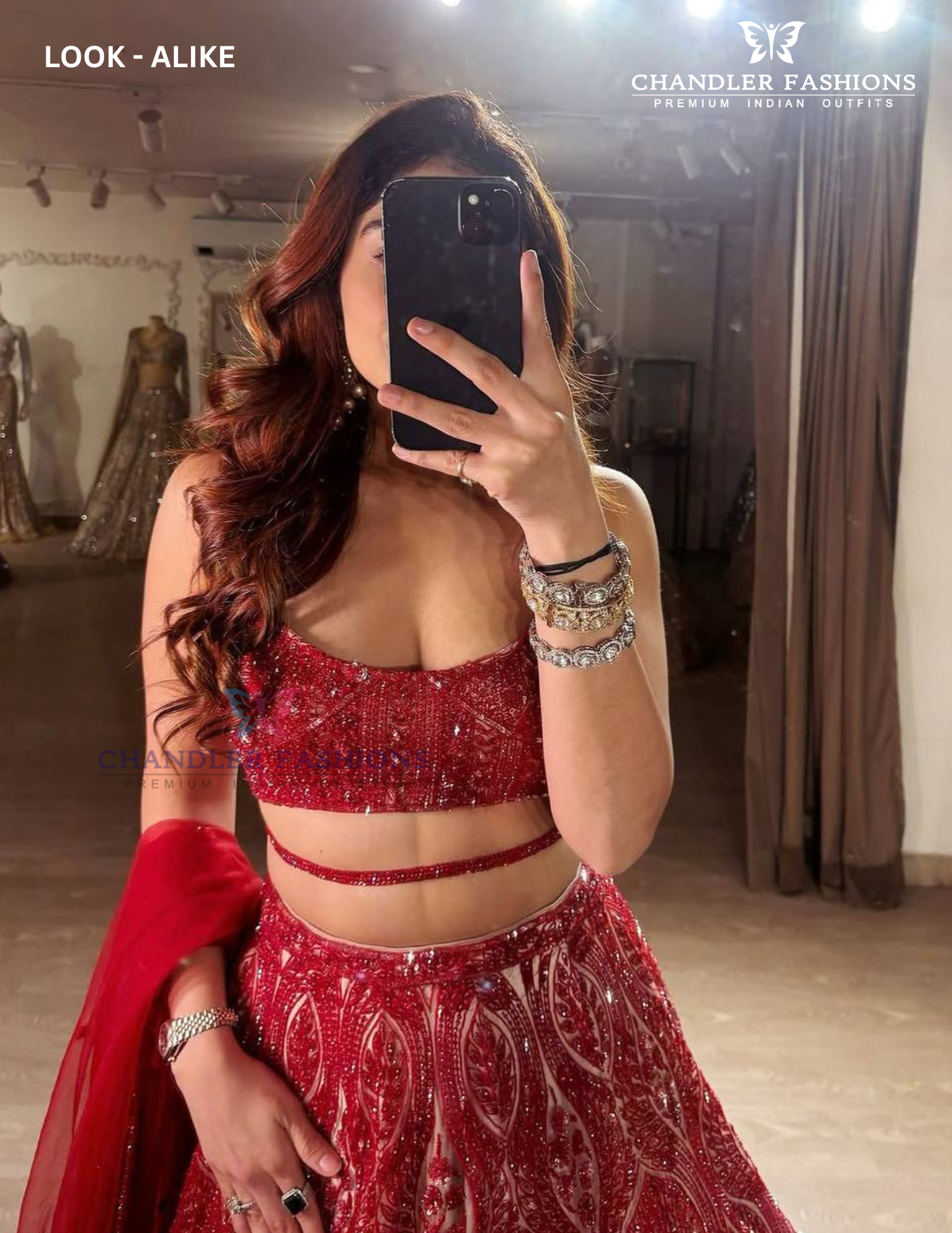Wonderful Red Color Lehenga Choli In USA