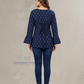 Blue Color Cotton Short Kurti For Women Near Me