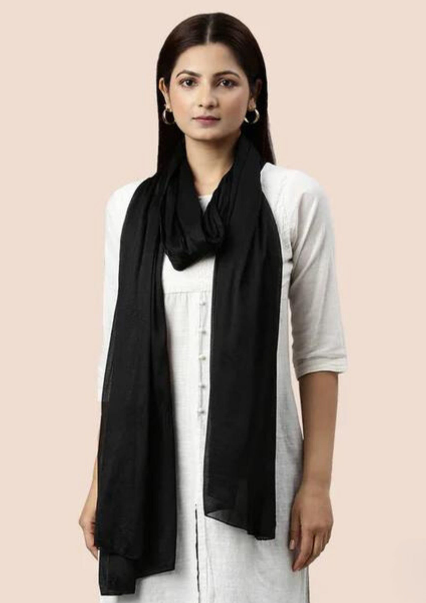 Appealing Black Color Shimmer Dupatta For Women Near Me