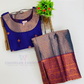 Purple Colored Silk Langa Sets With Zari Work In USA 