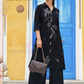 Attarctive Black Color Rayon Printed Kurti With Palazzo Pants