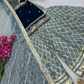 Blue Color Georgette With Embroidered Work Sharara Suits In Peoria