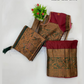 Dark Maroon Colored Art Silk Half Saree Sets Near Me