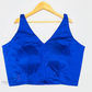 Elagant Blue Color Satin Silk ReadyMade Blouse For Women