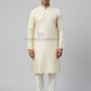 Alluring Ivory Color Brocade Kurta With Pajama For Men