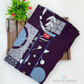 Purple Color Printed Work Nighty In USA