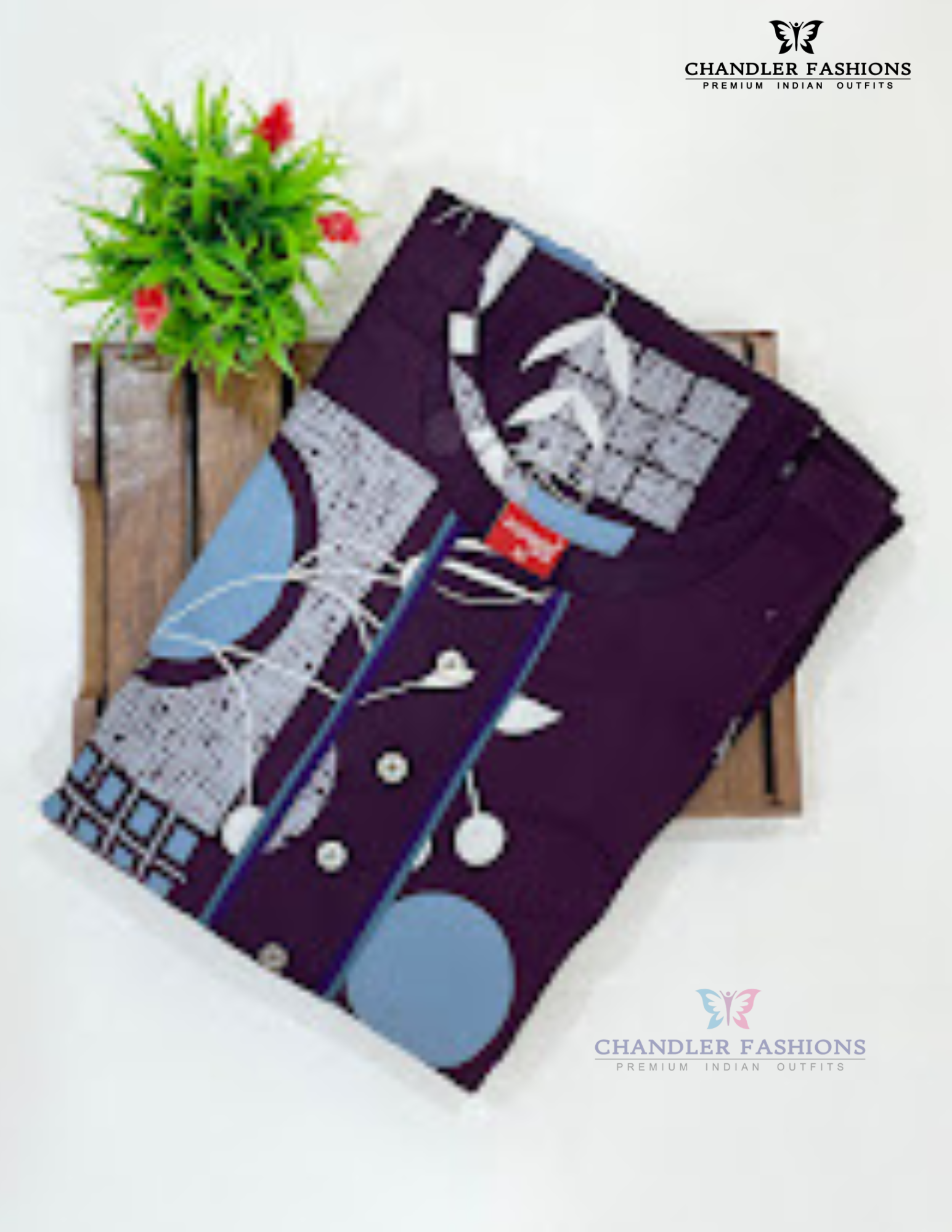 Purple Color Printed Work Nighty In USA