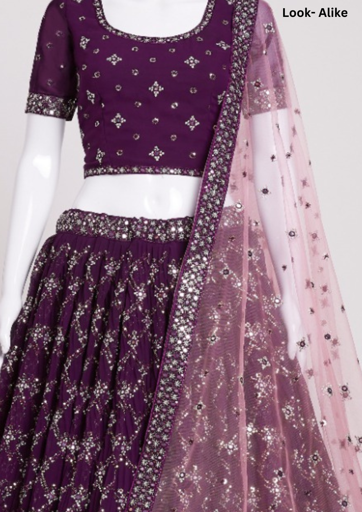 Attractive Purple Color Lehenga Choli Near Me