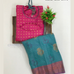 Pink Colored Silk Langa Sets With Zari Work In USA