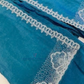 Stunning Teal Blue Color Satin Silk Palazzo Suits With Embroidery And Sequins Work For Kids Girls In Arizona