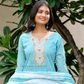 Sky Blue Color Cotton With Embroidery Work Salwar Suits Near Me
