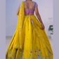 Gorgeous Yellow Color Sequins Work Lehenga Near Me