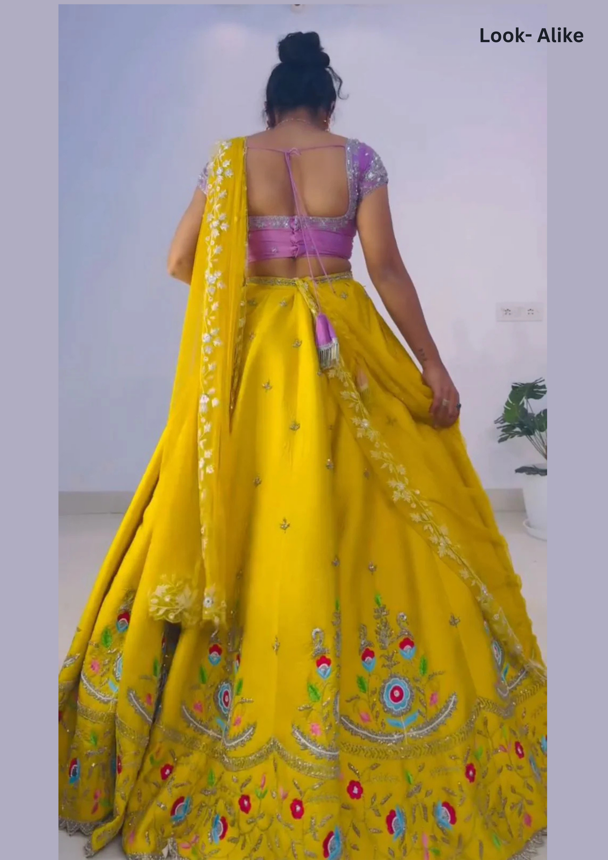 Gorgeous Yellow Color Sequins Work Lehenga Near Me