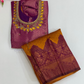 Pink And Mustard Yellow Color Silk Langa set With Zari Work Near Me