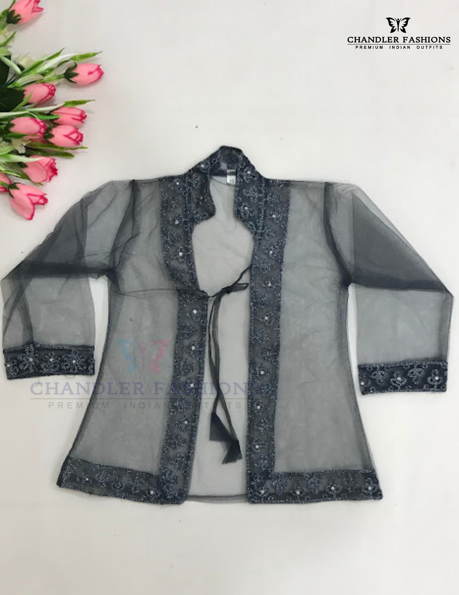 Gray Color Shurg With Choli Set In Mesa