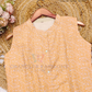 Sandal Color Cotton Work Palazzo Suits In USA