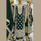 Dark Green Color Georgette With Embroidery And Sequins Work Kurti Suits Near Me