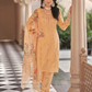 Alluring Orange Color Pure Cotton Kurti With Embroidery Work For Women