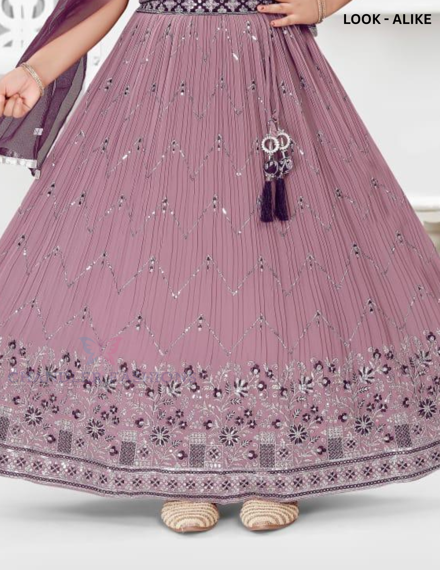 Wine Color Embroidery Work Choli Set With Dupatta In USA