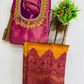 Pink And Mustard Yellow Color Silk Langa set In USA