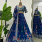 Charming Blue Color Georgette With Sequins Work Lehenga Choli In Near Me