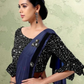 Blue Color Ready To Wear One Minute Imported Lycra Designer Saree Near Me