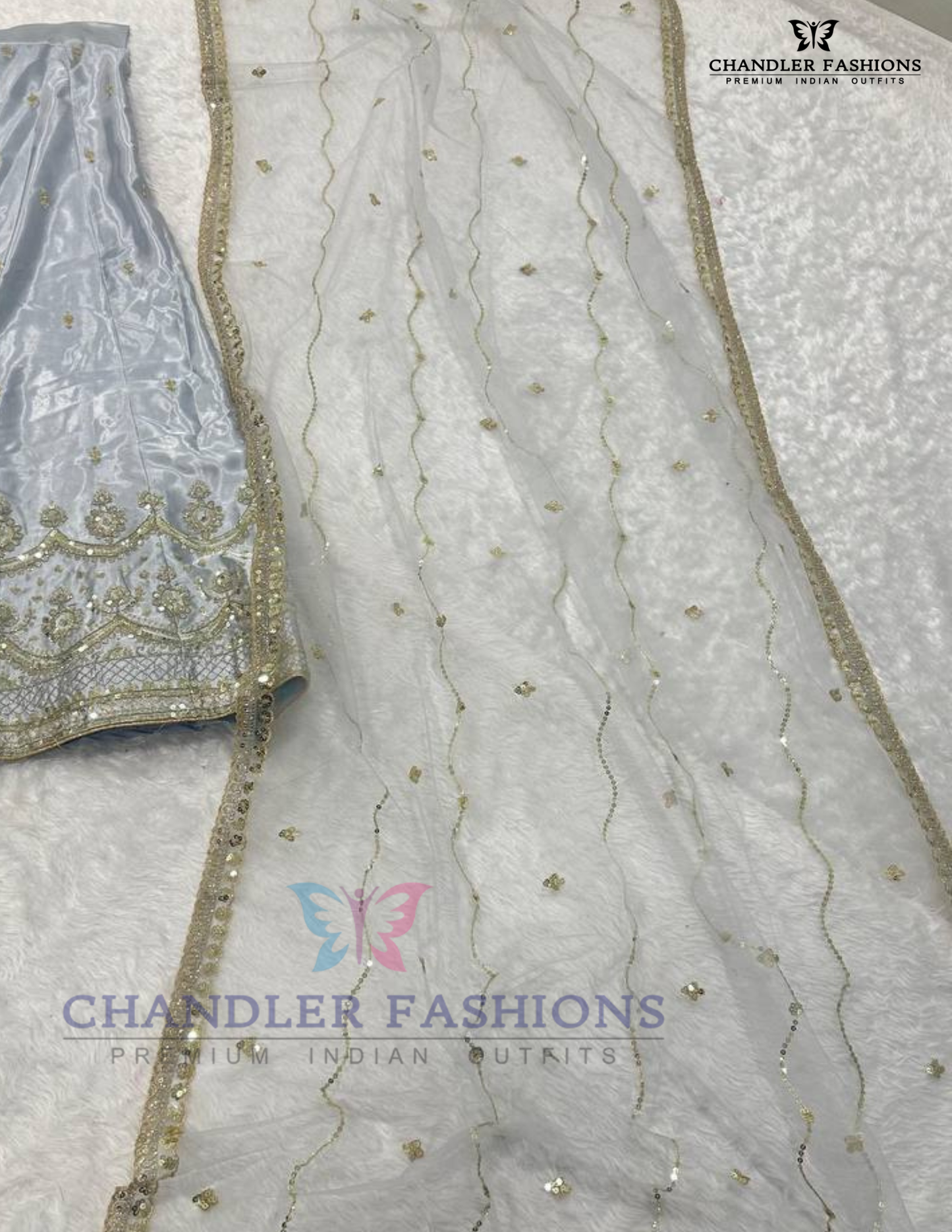 Gray Color Lehenga In Chandler