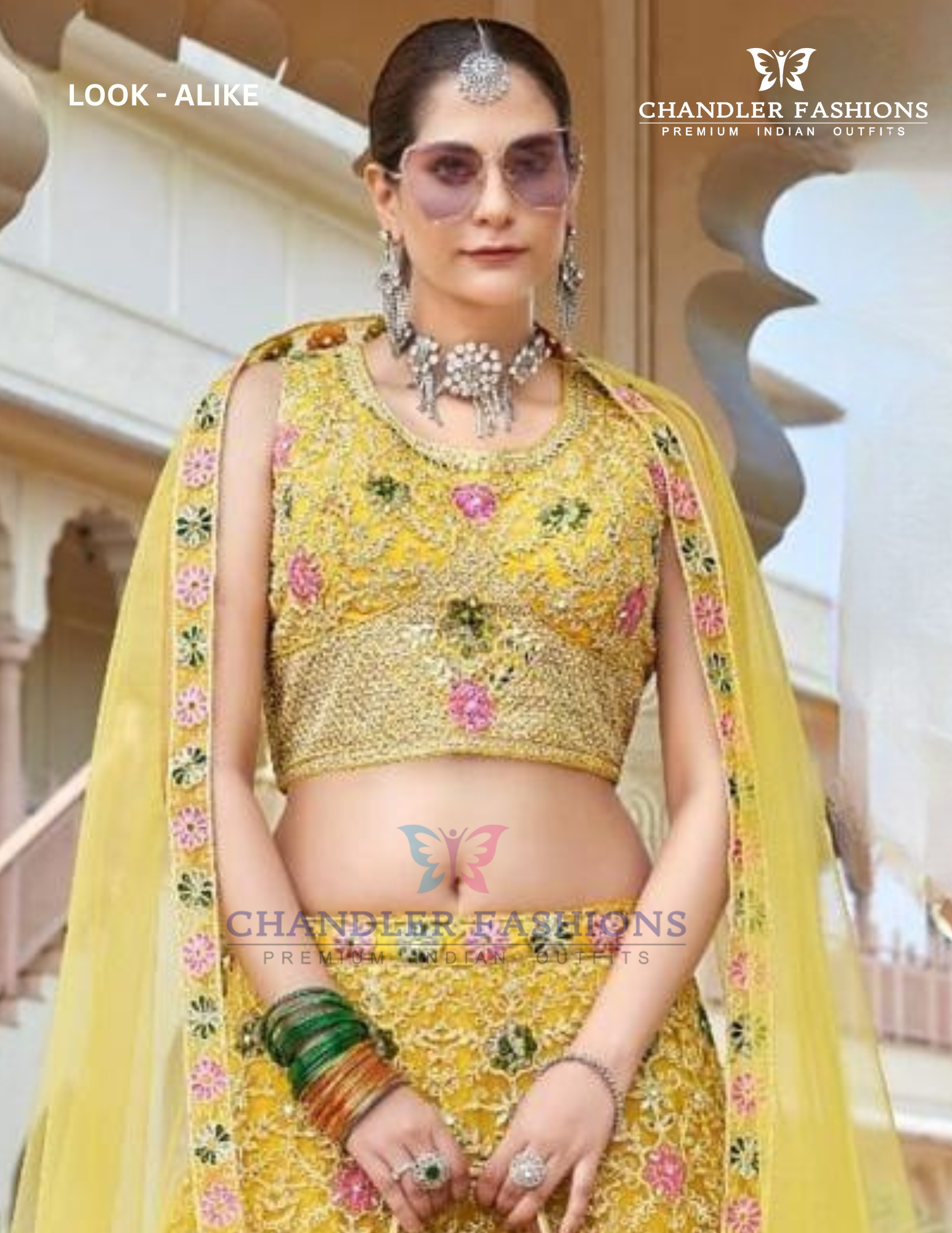 Yellow Color Net With Embroidery Work Lehenga Choli Near Me