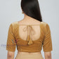 Dark Gold Colored Velvet Readymade Blouse Near Me