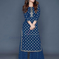 Charming Blue Color Rayon With Printed Work Palazzo Suits For Women