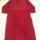 Beautiful Dark Red Color Cotton With Self Design Kurti For Women