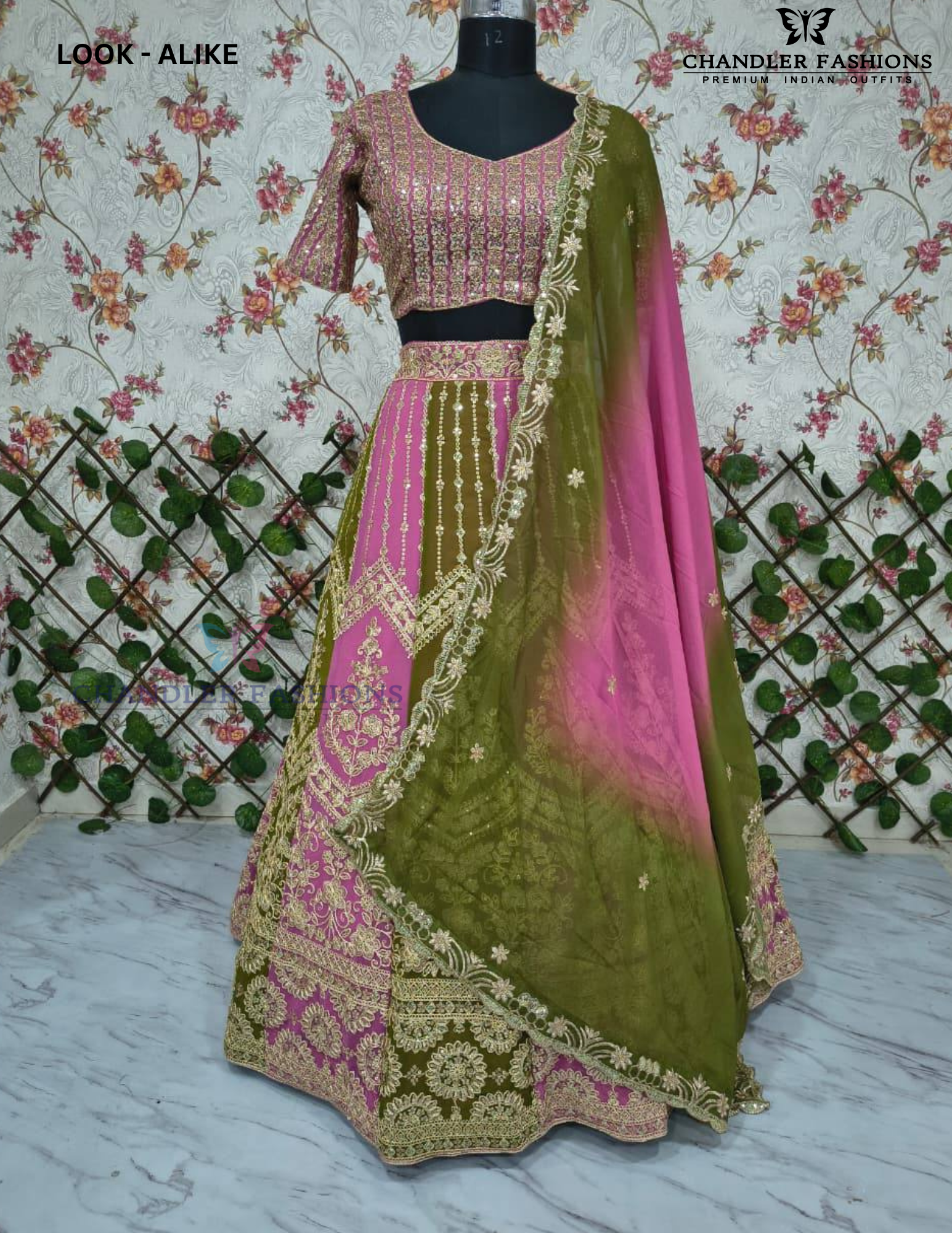 Amazing Multicolor Embroidery Work Lehenga In Sedona