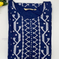 Blue Printed Kurti With Pocket Near Me
