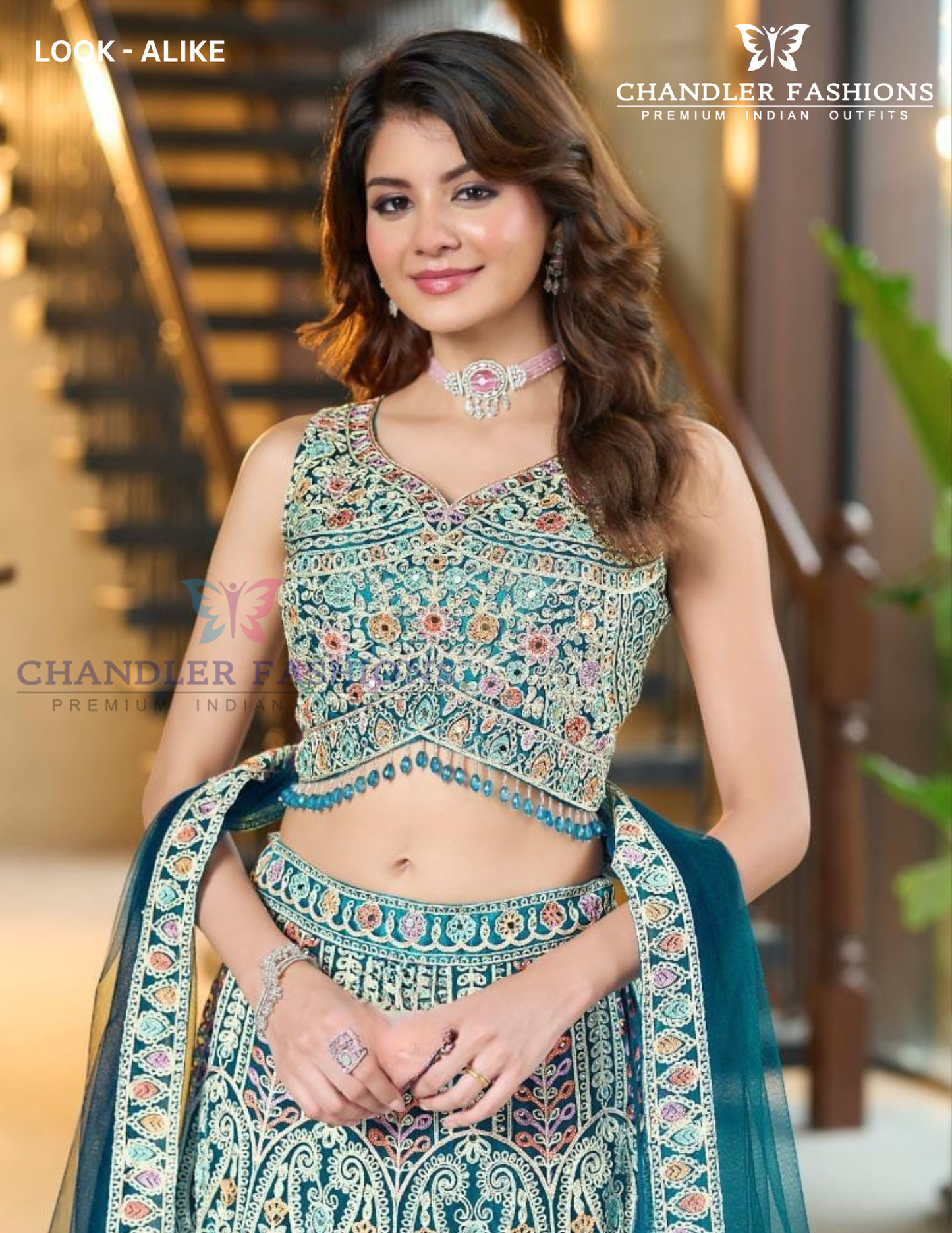 Blue Color Heavy Embroidery And Mirror Work Lehenga Near Me