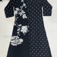 Alluring Black Color Cotton Kurti With Printed Work For Women
