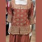 Peach Color Shimmer Silk With Sequins Work Lehenga In Suncity