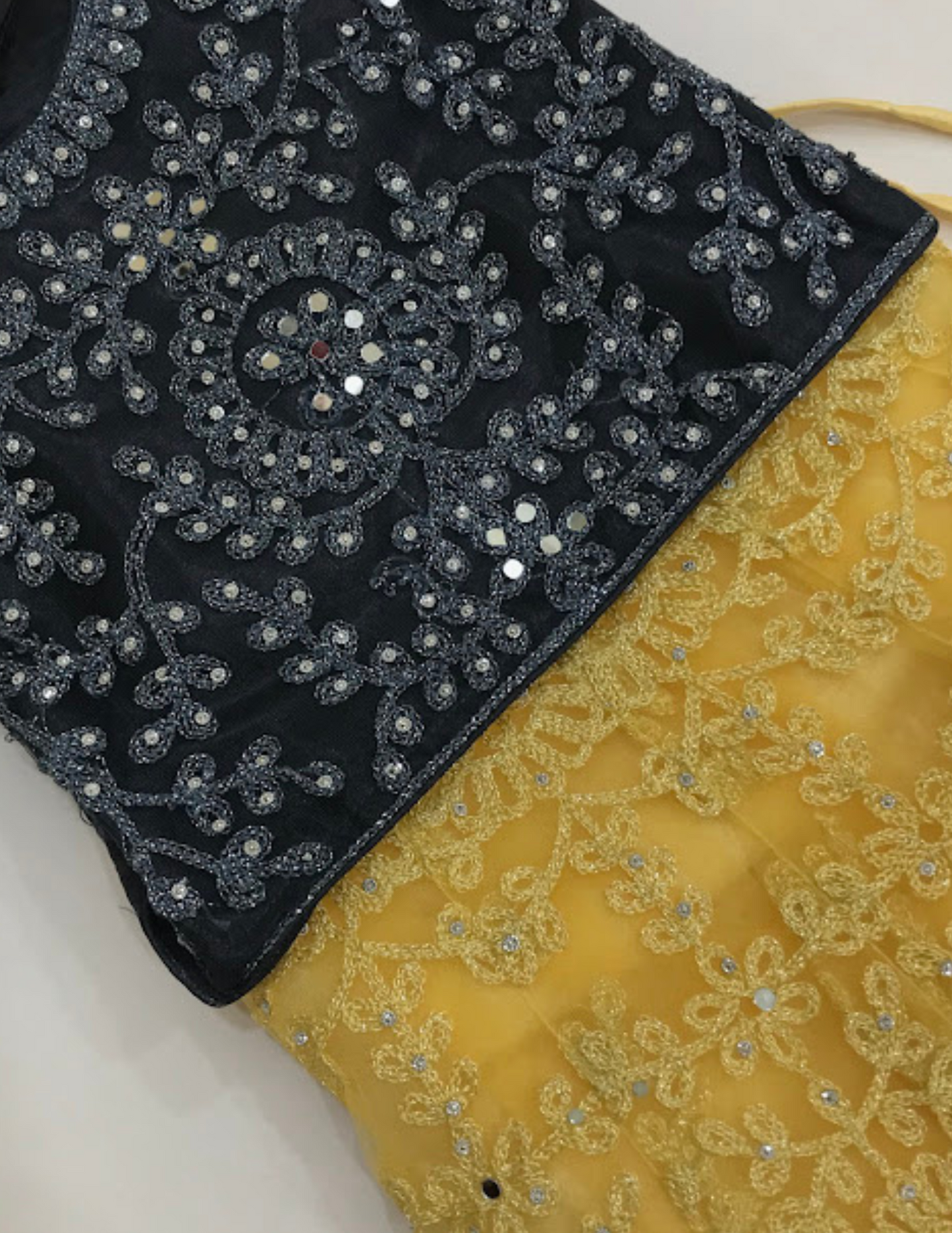 Gorgeous Gray Color Georgette Girls Choli Set With Embroidery And Sequins Work