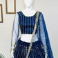 Elegant Blue Color Heavy Soft Net Embroidered Lehenga Choli Near Me