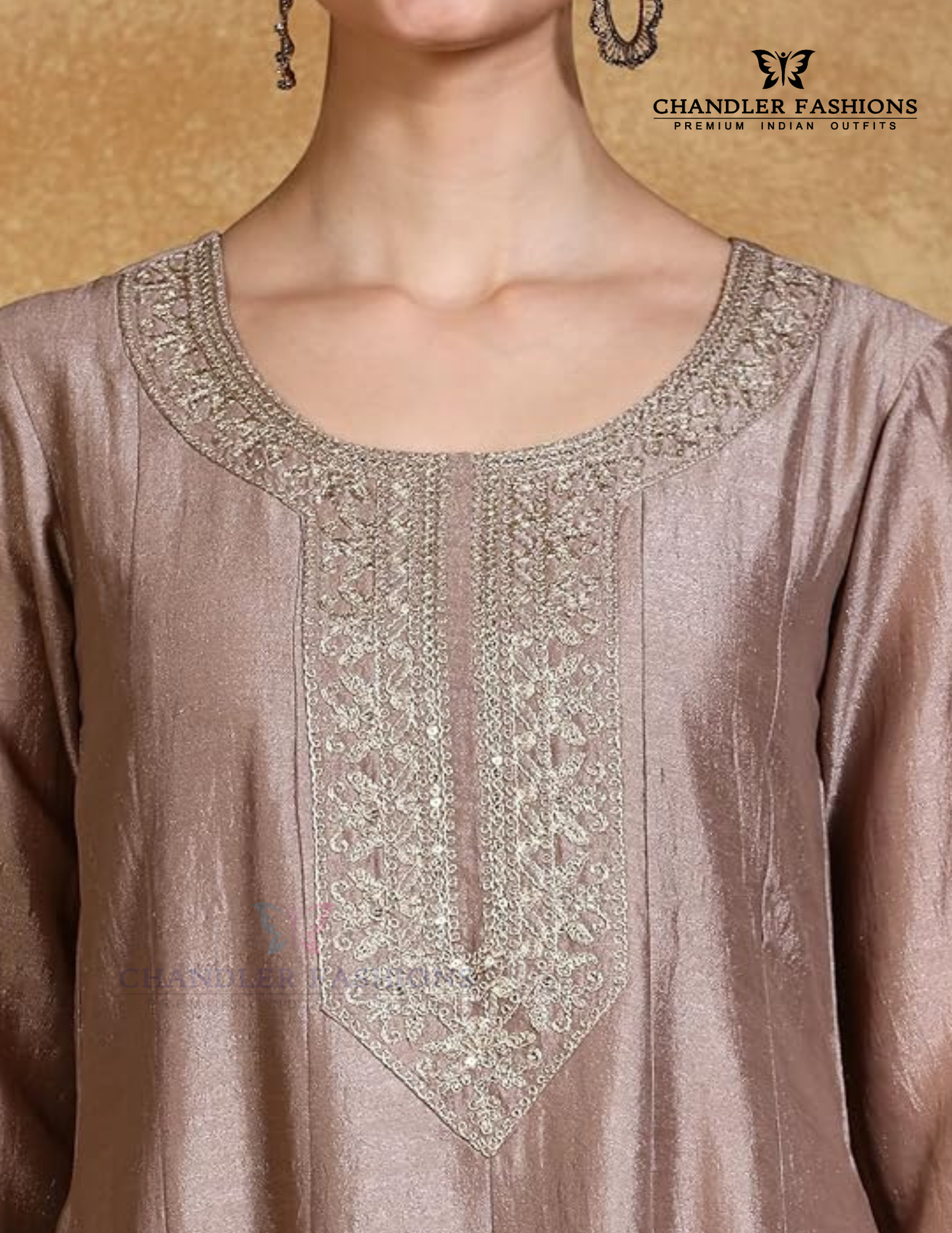 Purple Color Silk Blend With Embroidery Work Salwar Suits In Yuma