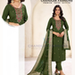 Green Color Rayon With Thread Work Salwar Suits Near Me
