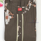 Brown Color Rayon With Printed Work Nighty Near Me