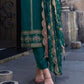 Beautiful Teal Green Party Wear Kurti Suits In Happy Jack