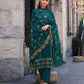 Beautiful Teal Green Colored Party Wear Salwar Suits Near Me