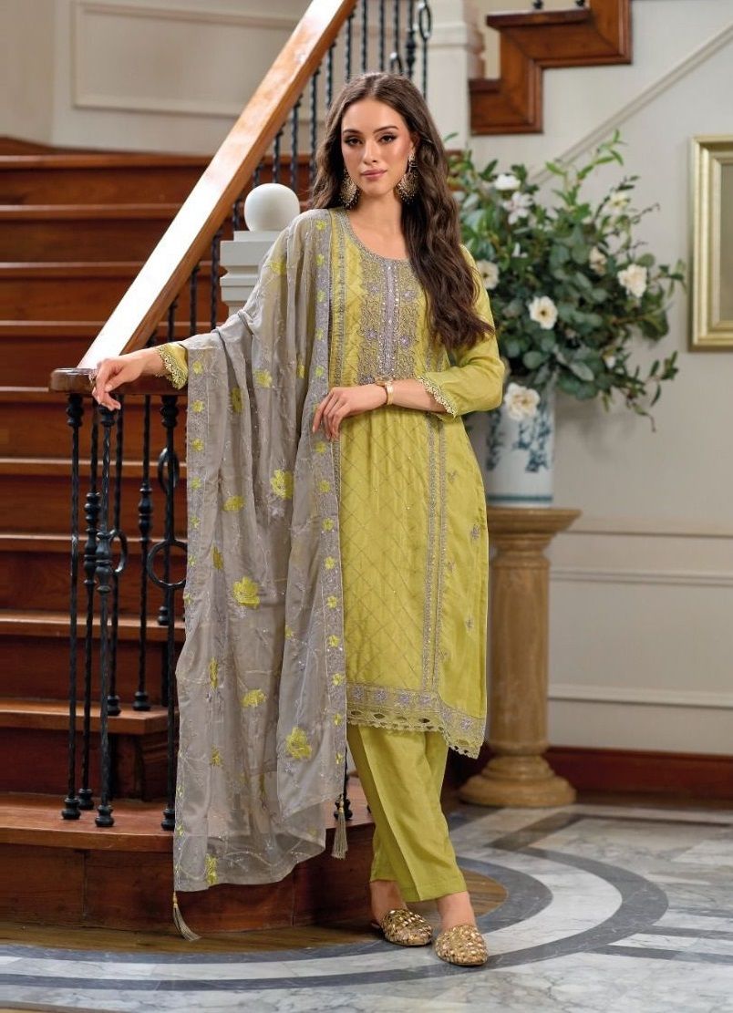 Embroidered Designer Salwar Suit With Fancy Dupatta  in Peoria