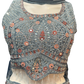 Elegant Gray Color Net With Embroidery And Sequins Work Lehenga Choli For Women