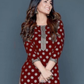 Red Color Rayon With Printed Work Palazzo Suits For Women Near Me
