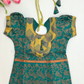 Green And Yellow Colored Silk Langa Sets In Yuma