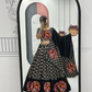 Attractive Black Color Pure Cotton Kamthi Work Chaniya Choli Set For Women